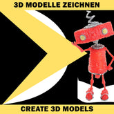 3D Stift mit OLED Screen, Profimodell für Kinder und Erwachsene