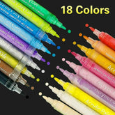 Acrylstifte - 18 Farben - Markerset