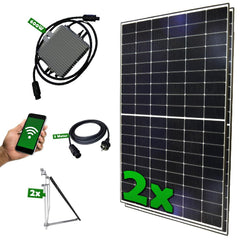 Set 03 - Balkonkraftwerk - 600W Deye + 5m Betteri Kabel + Solarmodul-Halterung