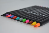 Aquarellstifte Dual Brush Pen 24 Farben Set Filzstifte Pinselstifte Fasermaler