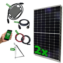 Set 35 - Balkonkraftwerk - 600W Deye + 10m Betteri Kabel + Solarmodul-Halterung + MC4 Kabel