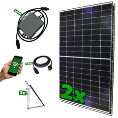 Set 05 - Balkonkraftwerk - 600W Deye + 10m Betteri Kabel + Solarmodul-Halterung