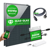 Set 58 - Balkonkraftwerk bifazial - 800W + 10m Betteri Kabel