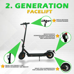 E-Scooter mit Straßenzulassung - verschiedene Modelle