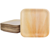 Palmblattgeschirr - Eckige Teller