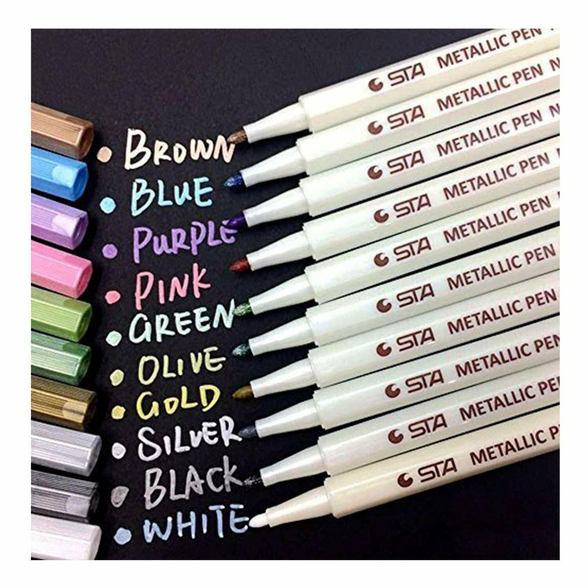 Metallic Marker Stifte - 10 Stifte