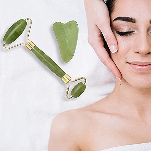 Premium Gua Sha Set, Beauty Produkte Jade Stein, Rosenquarz Stein Jade Roller