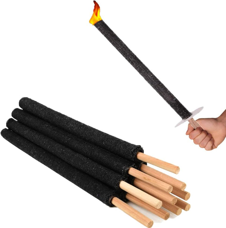 Wachsfackeln mit 90min Brenndauer| 5-100 Stück| Fackeln für Wanderung