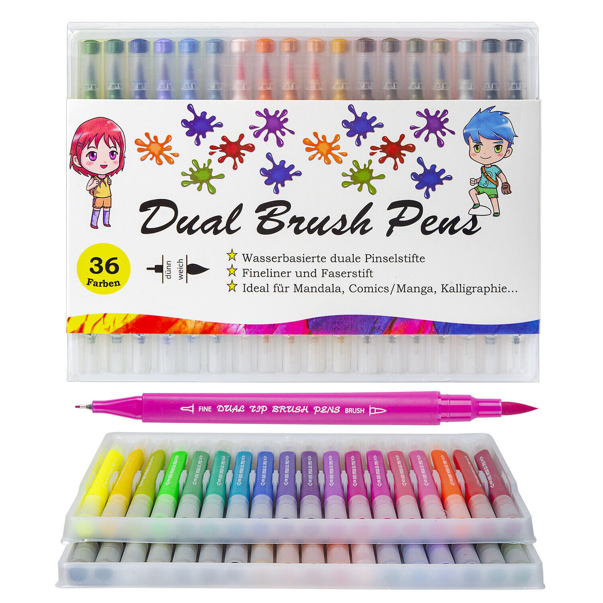 Dual Brush Pens - 36 Farben