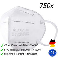 OUYI FFP2 Atemschutzmasken - Weiß - 100 Stück OUYI