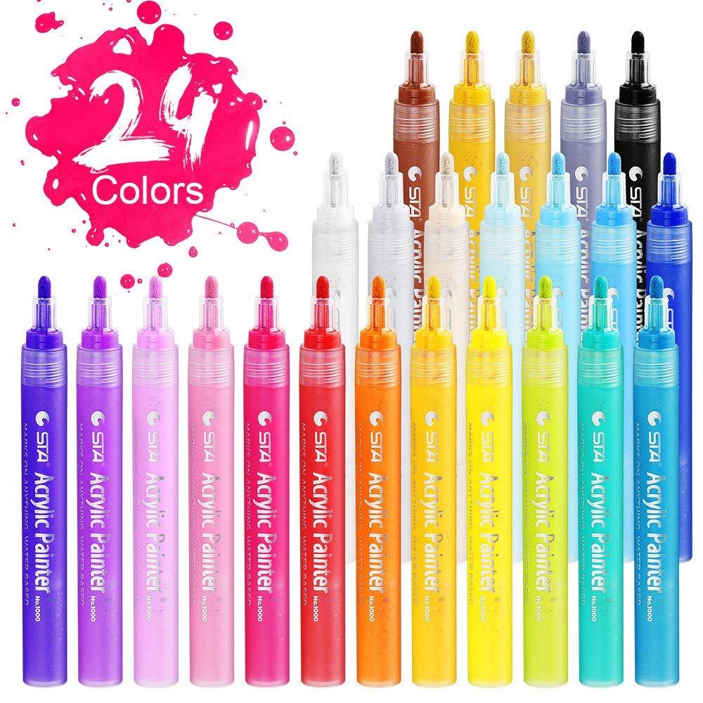 Acrylstifte - 24 Farben - Markerset