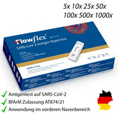 FLOWFLEX Corona Schnelltest Antigen Rapid Test Selbsttest Laientest Nasal