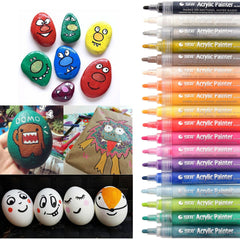 Acrylstifte - 18 Farben - Markerset