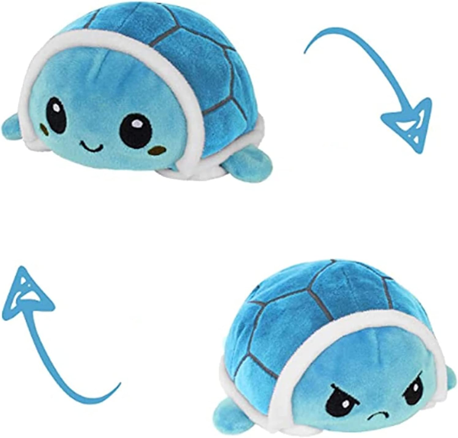 KUNSTIFY Kuscheltier 20cm Stimmung Plüsch wenden Katze Einhorn Eule Plüschtiere