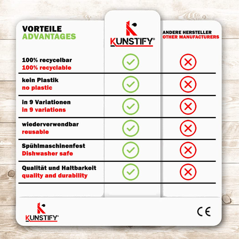 KUNSTIFY Metall Strohhalme für Cocktail Gläser Bubble Tea Trinkhalm Qualitativ