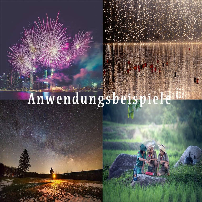 Wachsfackeln mit 90min Brenndauer| 5-100 Stück| Fackeln für Wanderung