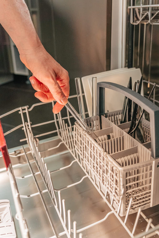 KUNSTIFY Glas Strohhalme für Cocktail Gläser, Bubble Tea Glasstrohhalm Trinkhalm