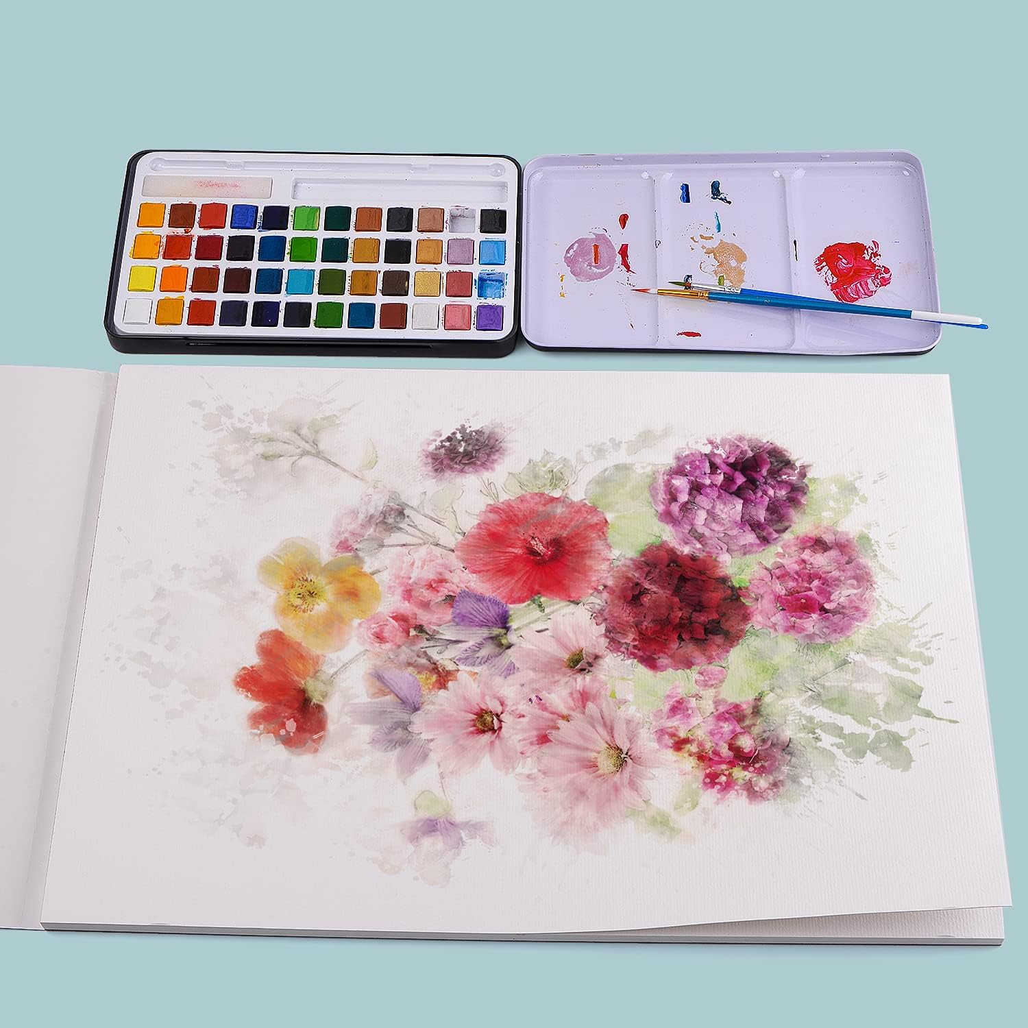 KUNSTIFY Aquarellpapier Aquarell Papier Block Malblock Zeichenblock A3 A4 A5 A6