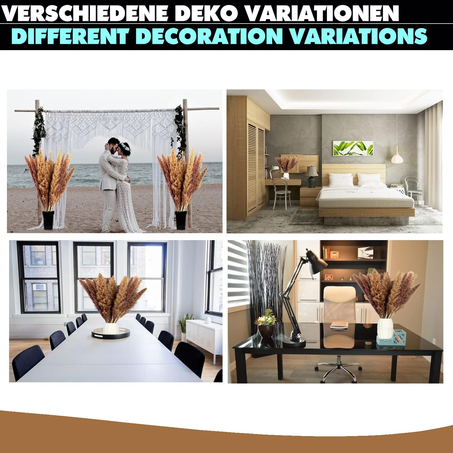 Pampasgras 45cm - verschiedene Farben