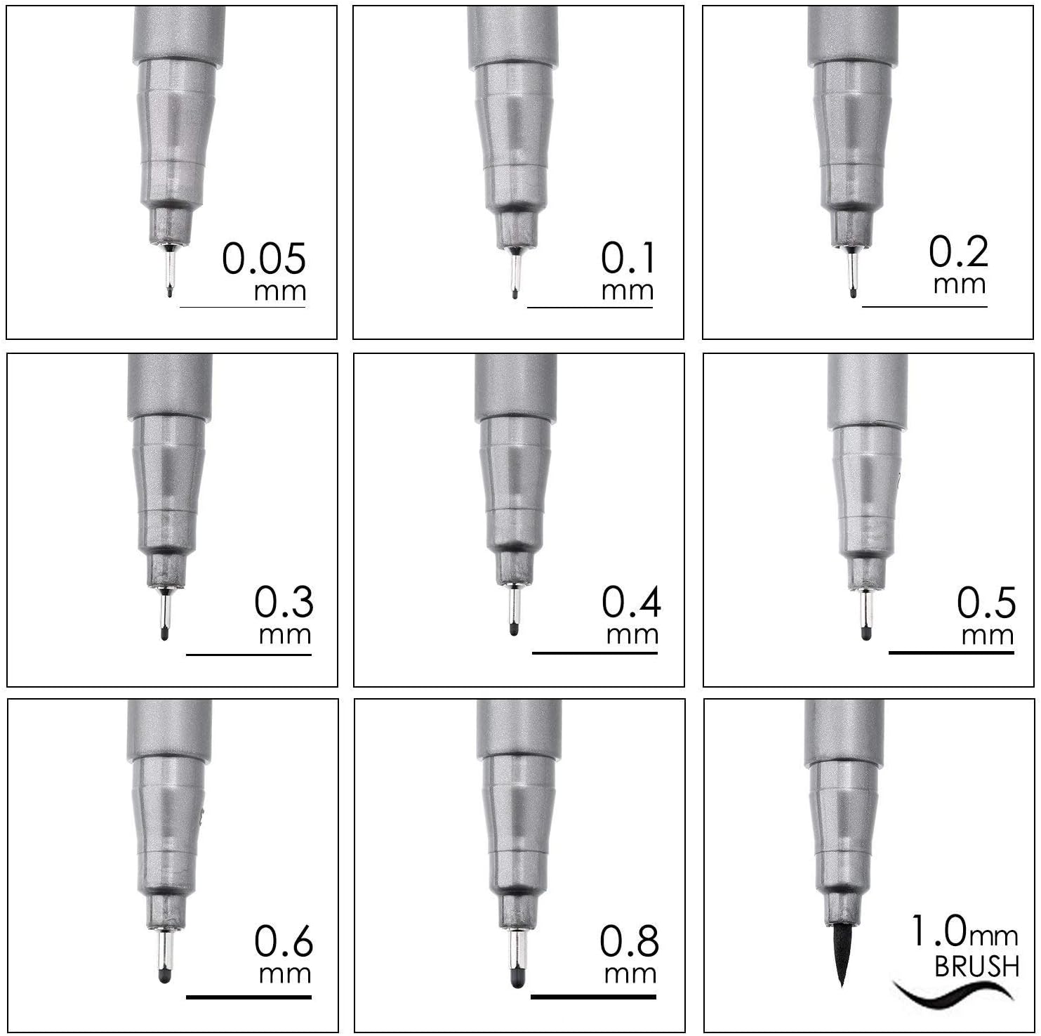 Pigment Liner - 9 Stifte