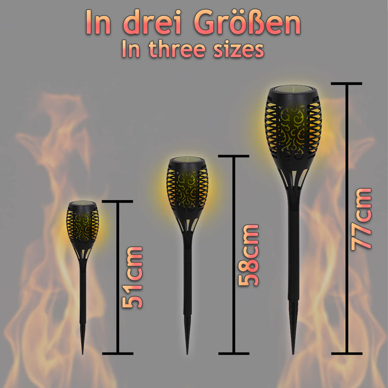 Solarfackeln mit 12 LED