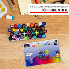36 Acrylstifte SET - Strichstärke 2mm