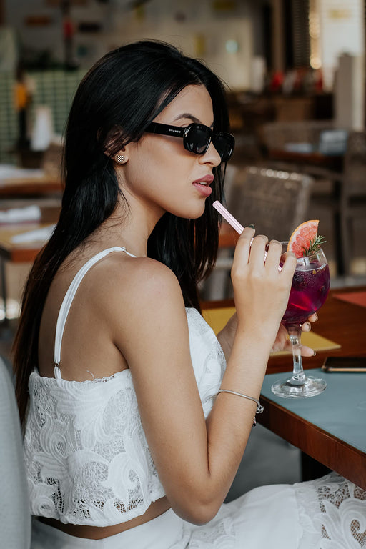 KUNSTIFY Glas Strohhalme für Cocktail Gläser, Bubble Tea Glasstrohhalm Trinkhalm