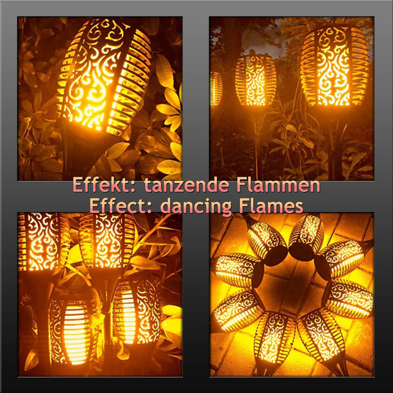 Solarfackeln mit 12 LED