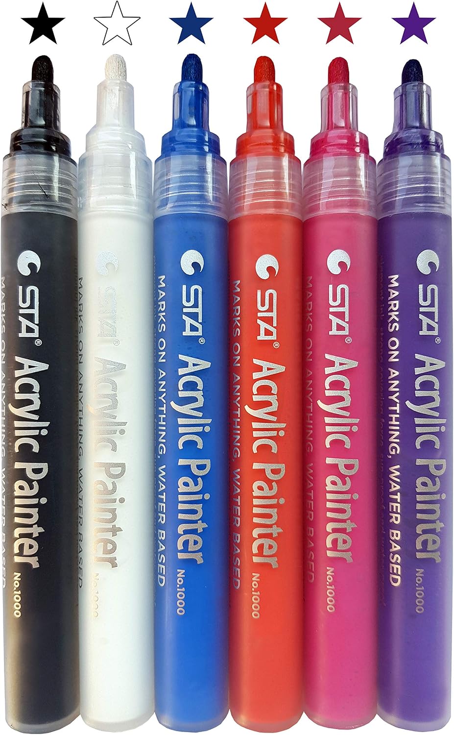 Acrylstifte - Basic Set - 6 Stifte
