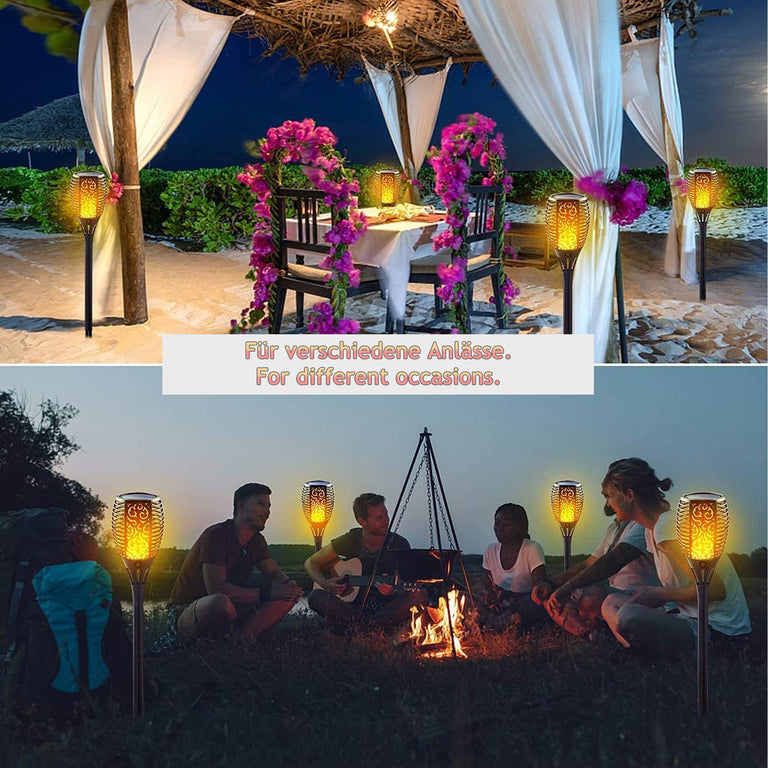 Solarfackeln mit 12 LED