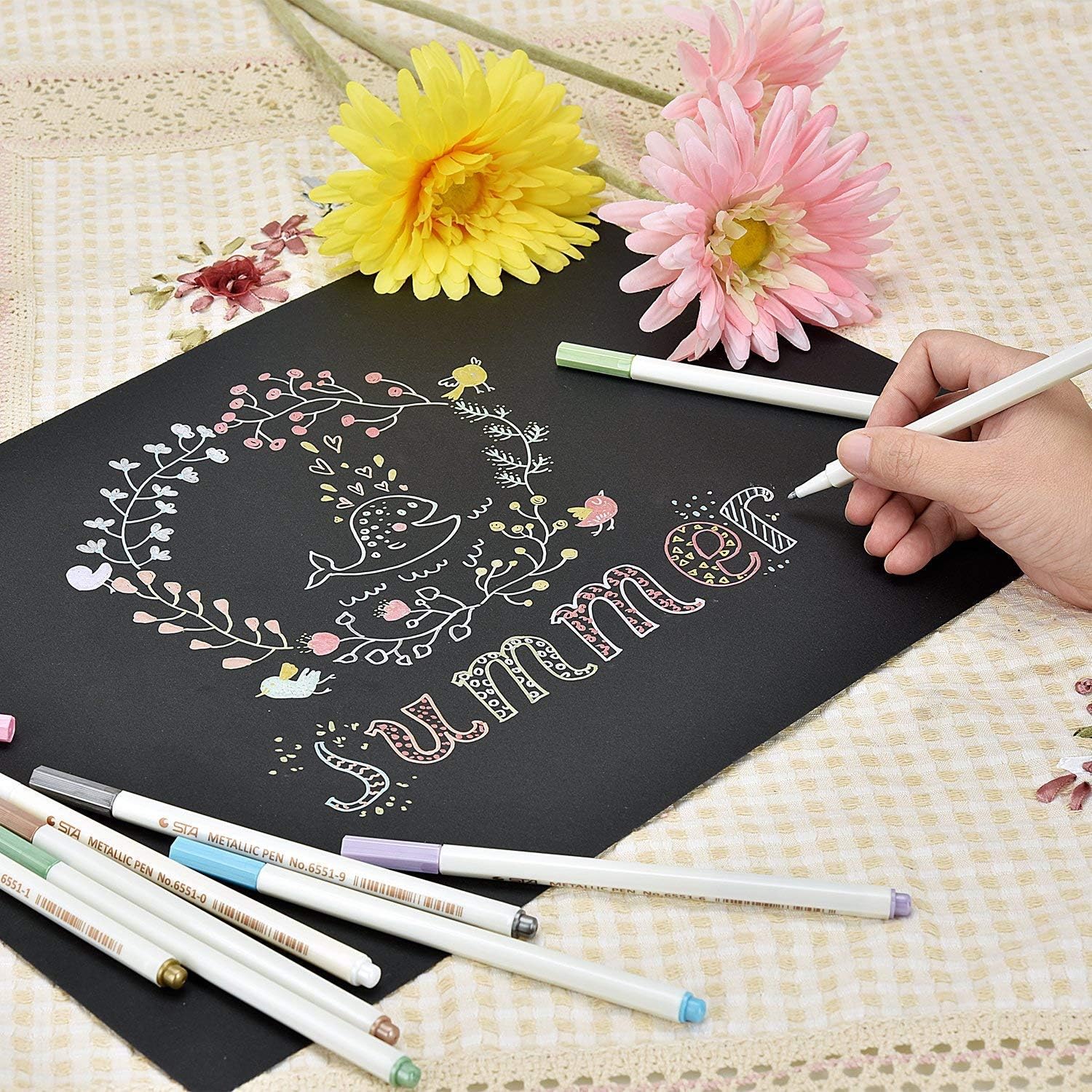 Metallic Marker Stifte - 10 Stifte